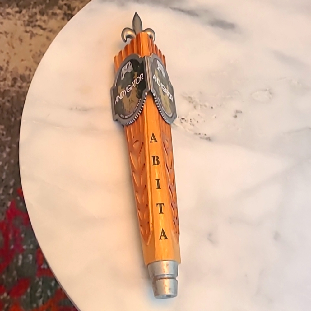 Rare Abita brewing co.  Abita ANDYGATOR draft tap handle